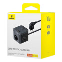 Baseus PowerCombo Cube 30W – nabíjecí stanice 3×AC, 2×USB-C, če