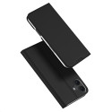 Pouzdro Dux Ducis Skin Pro pro iPhone 16 Plus s klopou a slotem na karty - černé