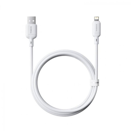 Kabel Baseus Silky USB/Lightning 1m 2.4A - bílý