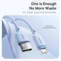 Kabel Baseus Silky USB/Lightning 1m 2.4A - bílý