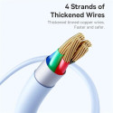 Kabel Baseus Silky USB/Lightning 1m 2.4A - bílý