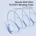 Kabel Baseus Silky USB/Lightning 1m 2.4A - bílý