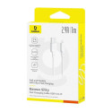 Kabel Baseus Silky USB/Lightning 1m 2.4A - bílý