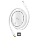 Kabel Baseus FREE2PULL USB-C/Lightning pro Apple - bílý