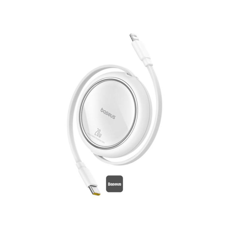 Kabel Baseus FREE2PULL pro Apple zařízení - bílý