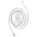 Kabel Baseus FREE2PULL USB-C/Lightning pro Apple - bílý