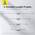 Kabel Baseus FREE2PULL USB-C/Lightning pro Apple - bílý