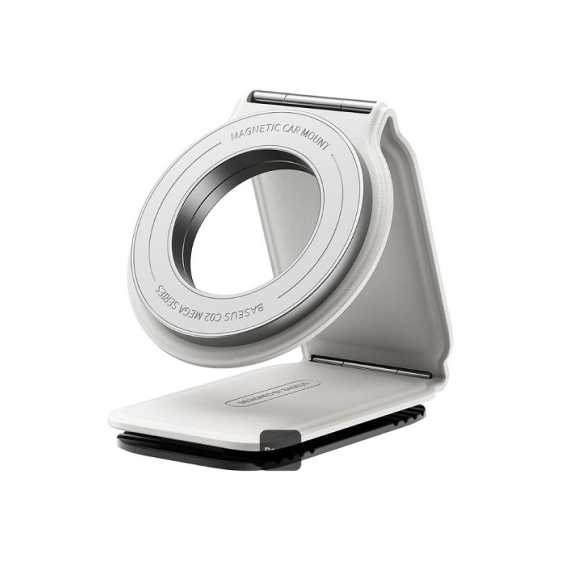 Držák do auta Baseus C02 PRIME TRIP pro MagSafe - bílý