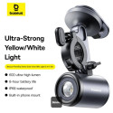 Držák na kolo Baseus PRIMETRIP 2v1 s LED – černá