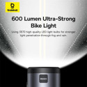 Držák na kolo Baseus PRIMETRIP 2v1 s LED – černá