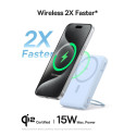 Baseus PICOgo Qi2 5000mAh 15W powerbanka - modrá