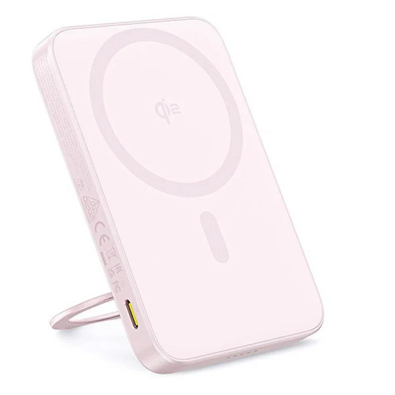 Powerbanka Baseus PICOGO Qi2 5000mAh pro bezdrátové nabíjení - růžová