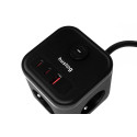 Nabíječka Huslog 20W 3xzásuvka – 2× USB-C, černá
