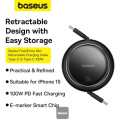 Kabel Baseus Free2Draw USB-C/USB-C 100 W 1 m černý