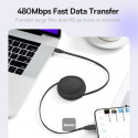 Kabel Baseus Free2Draw USB-C/USB-C 100 W 1 m černý
