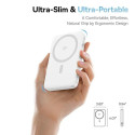 Baseus PICOgo Qi2 5000mAh 20W powerbanka – bílá