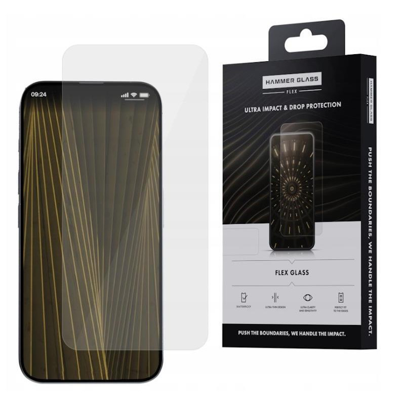 Ochranné sklo Hammer Glass Flex pro Samsung A56 5G - křišťálově čirá