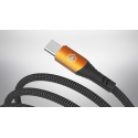 Kabel Hammer USB-C/USB-C 100W 1m magnetický – černý