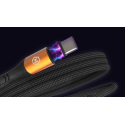 Kabel Hammer USB-C/USB-C 100W 1m magnetický – černý
