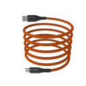 Kabel Hammer MAGNETIC USB A–USB-C 65W 1m oranžový