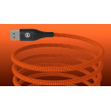 Kabel Hammer MAGNETIC USB A–USB-C 65W 1m oranžový