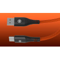 Kabel Hammer MAGNETIC USB A–USB-C 65W 1m oranžový