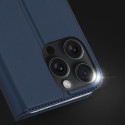 Pouzdro Dux Ducis Skin Pro pro iPhone 16 Pro Max s klopou a slotem na karty - modré