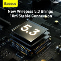 Sluchátka Baseus D02 Pro (Bluetooth 5.3) – bílá