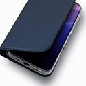 Pouzdro Dux Ducis Skin Pro pro iPhone 16 Pro Max s klopou a slotem na karty - modré