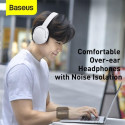 Sluchátka Baseus D02 Pro (Bluetooth 5.3) – bílá