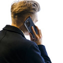 Pouzdro Dux Ducis Skin Pro pro iPhone 16 Pro Max s klopou a slotem na karty - modré