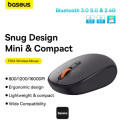 Bezdrátová myš Baseus F01B Tri-Mode pro PC - šedá