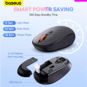 Bezdrátová myš Baseus F01B Tri-Mode pro PC - šedá