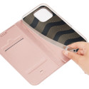 Pouzdro Dux Ducis Skin Pro pro iPhone 16 Pro Max s klopou a slotem na karty - růžové