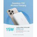 Anker MagGo 10000mAh 30W powerbanka Qi2 bezdrátově - bílá