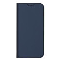 Pouzdro Dux Ducis Skin Pro pro iPhone 16 s flipovým krytem a slotem na kartu - modré