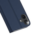 Pouzdro Dux Ducis Skin Pro pro iPhone 16 s flipovým krytem a slotem na kartu - modré
