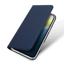 Pouzdro Dux Ducis Skin Pro pro iPhone 16 s flipovým krytem a slotem na kartu - modré