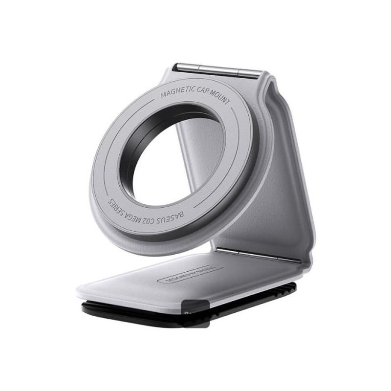 Držák do auta Baseus C02 PRIME TRIP pro MagSafe - šedý