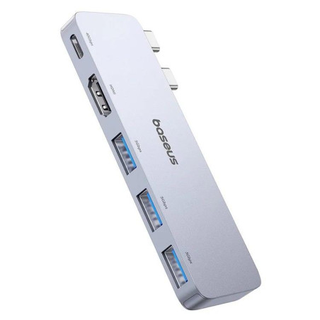 Baseus ULTRA JOY 100W 5v1 dokovací stanice pro notebook - šedá