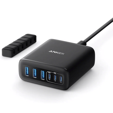 Nabíječka do sítě Anker 112W 3xUSB-C, 3xUSB – černá