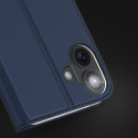 Pouzdro Dux Ducis Skin Pro pro iPhone 16 s flipovým krytem a slotem na kartu - modré