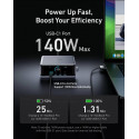 Nabíječka Anker PRIME 250W 6portová pro MacBook – stříbrná