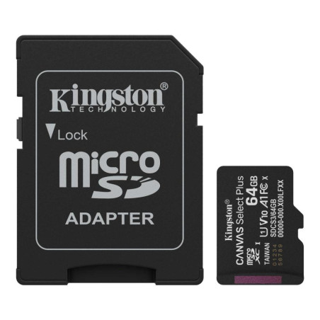 Kingston Canvas SelectPlus Gen3 64GB microSDXC s adaptérem
