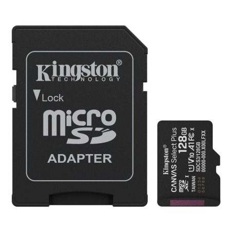 Paměťová karta Kingston Canvas Select Plus 128GB microSDXC (s adapt