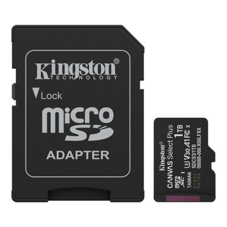 Kingston 1TB Canvas SelectPlus Gen3 microSDXC + adaptér