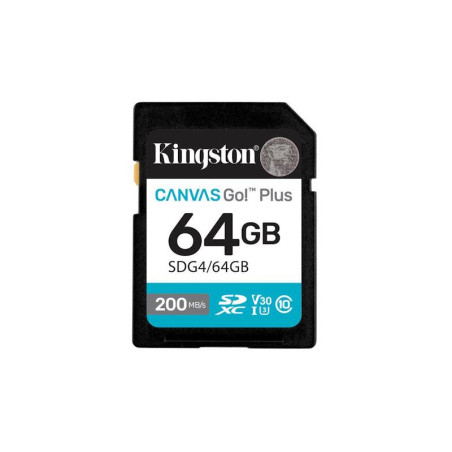 Kingston SDXC Canvas Go Plus Gen4 64GB karta