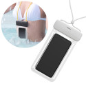 BASEUS ACFSD-D02 Vodotěsné IPX8 pouzdro pro mobilní telefon až 7,2", šedé