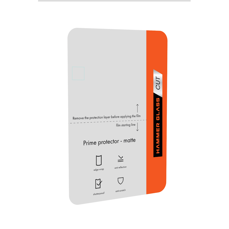 Ochranné sklo Hammer Glass PRIME Protector Matte pro telefony do 7,5" - matná