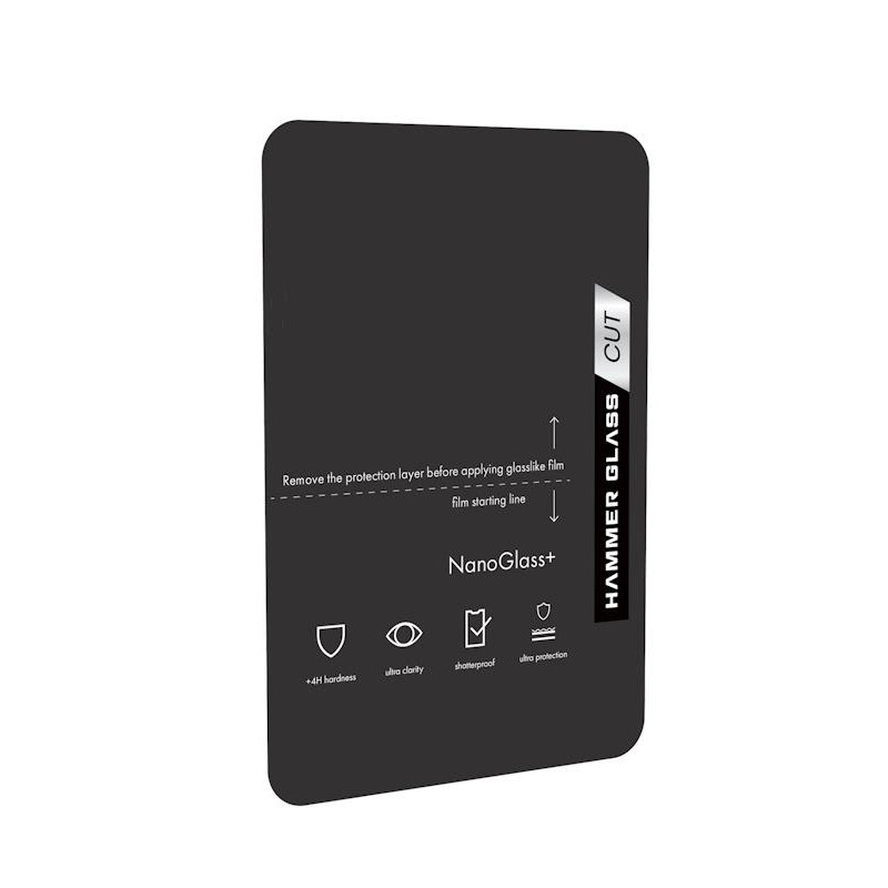 Ochranná fólie Hammer Glass NanoGlass+ pro telefony do 7,5" - transparentní